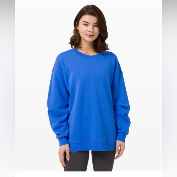 Lululemon Perfectly Oversized Crew blue size 16 - Picture 1 of 7